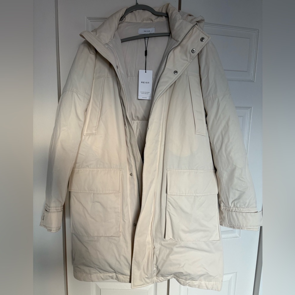 Reiss Off-White down Jacket